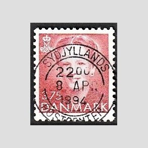 FRIMRKER DANMARK | 1992 - AFA 1017 - Dronning Margrethe - 3,75 Kr. rd - Pragt Stemplet 