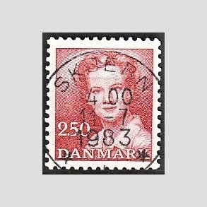 FRIMRKER DANMARK | 1983 - AFA 774 - Dronning Margrethe - 2,50 Kr. rd - Pragt Stemplet Skjern