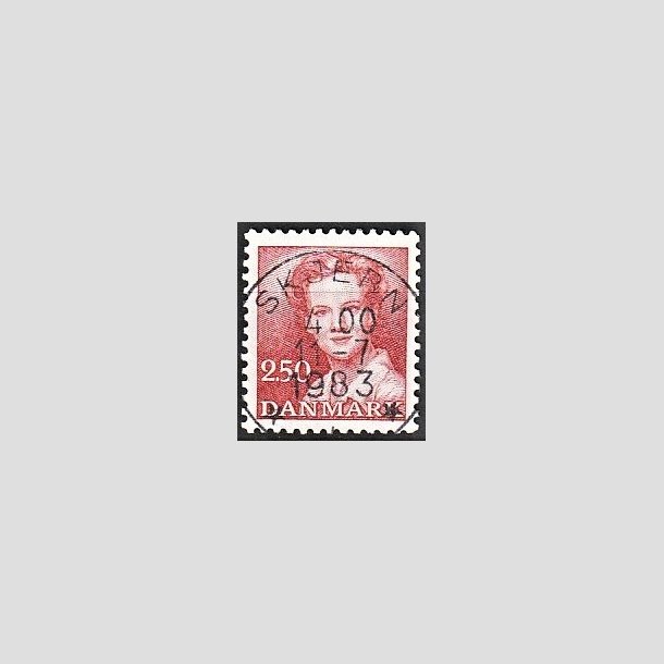 FRIMRKER DANMARK | 1983 - AFA 774 - Dronning Margrethe - 2,50 Kr. rd - Pragt Stemplet Skjern