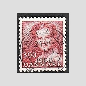 FRIMRKER DANMARK | 1988 - AFA 895 - Dronning Margrethe - 3,00 Kr. rd - Pragt Stemplet Haderslev