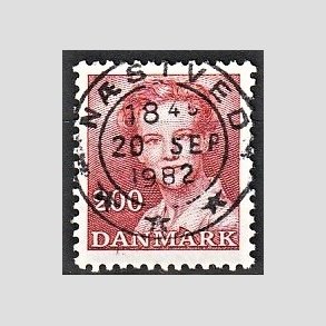 FRIMRKER DANMARK | 1982 - AFA 751 - Dronning Margrethe - 2,00 Kr. rd - Pragt Stemplet Nstved