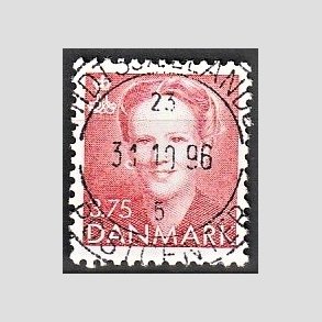FRIMRKER DANMARK | 1992 - AFA 1017 - Dronning Margrethe - 3,75 Kr. rd - Pragt Stemplet