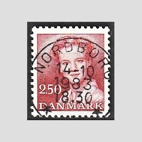 FRIMRKER DANMARK | 1983 - AFA 774 - Dronning Margrethe - 2,50 Kr. rd - Pragt Stemplet Nordborg
