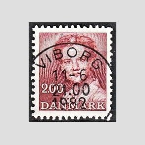 FRIMRKER DANMARK | 1982 - AFA 751 - Dronning Margrethe - 2,00 Kr. rd - Pragt Stemplet Viborg