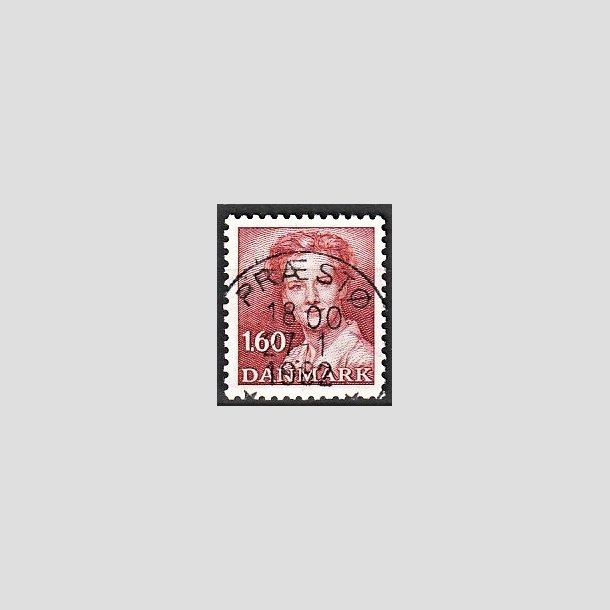 FRIMRKER DANMARK | 1982 - AFA 743 - Dronning Margrethe - 1,60 Kr. rd - Pragt Stemplet Prst