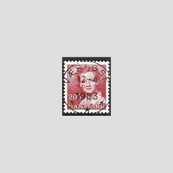 FRIMRKER DANMARK | 1982 - AFA 751 - Dronning Margrethe - 2,00 Kr. rd - Pragt Stemplet Vrlse