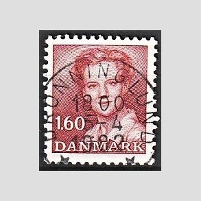 FRIMRKER DANMARK | 1982 - AFA 743 - Dronning Margrethe - 1,60 Kr. rd - Pragt Stemplet Dronninglund