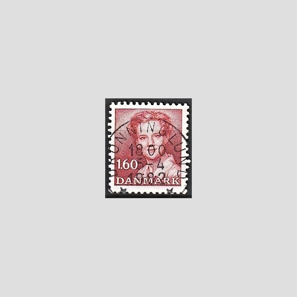 FRIMRKER DANMARK | 1982 - AFA 743 - Dronning Margrethe - 1,60 Kr. rd - Pragt Stemplet Dronninglund