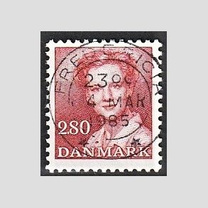 FRIMRKER DANMARK | 1985 - AFA 820 - Dronning Margrethe - 2,80 Kr. rd - Pragt Stemplet Fredericia