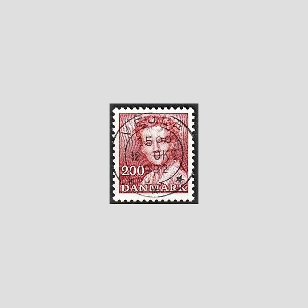 FRIMRKER DANMARK | 1982 - AFA 751 - Dronning Margrethe - 2,00 Kr. rd - Pragt Stemplet Vejle
