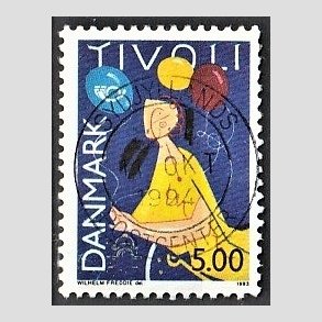 FRIM�RKER DANMARK | 1993 - AFA 1044 - Turisme - 5,00 Kr. flerfarvet - Pragt Stemplet Sydjyllands Postcenter