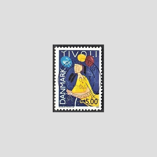 FRIMRKER DANMARK | 1993 - AFA 1044 - Turisme - 5,00 Kr. flerfarvet - Pragt Stemplet Sydjyllands Postcenter