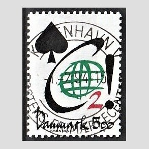 FRIM�RKER DANMARK | 1994 - AFA 1061 - Aktuelle emner - 5,00 Kr. flerfarvet - Pragt Stemplet