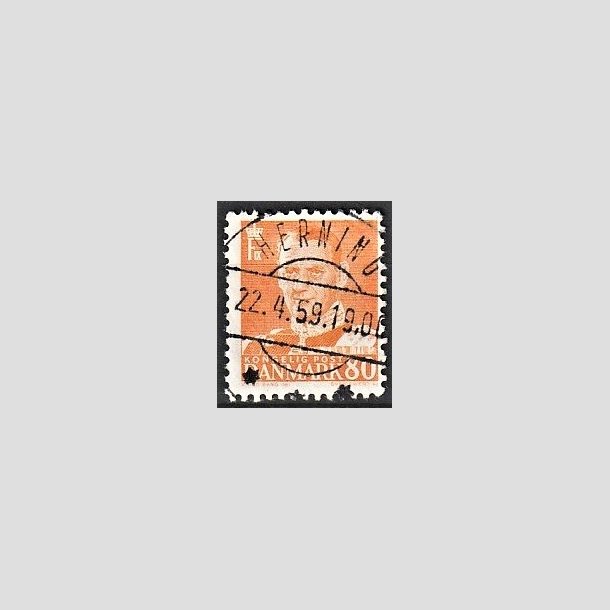 FRIMRKER DANMARK | 1952-53 - AFA 341 - Fr. IX 80 re orange - Lux Stemplet Herning