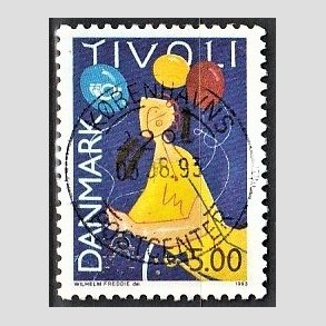 FRIM�RKER DANMARK | 1993 - AFA 1044 - Turisme - 5,00 Kr. flerfarvet - Pragt Stemplet K�benhavns Postcenter