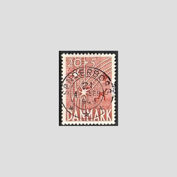 FRIMRKER DANMARK | 1947 - AFA 300 - Modstandsbevgelsen - 20 + 5 re rd - Pragt Stemplet Snderborg