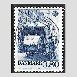 FRIM�RKER DANMARK | 1986 - AFA 871 - Europam�rker Natur- og milj� - 3,80 Kr. bl� - Pragt Stemplet K�benhavn