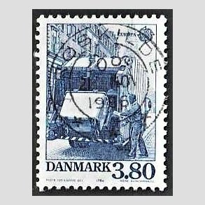FRIM�RKER DANMARK | 1986 - AFA 871 - Europam�rker Natur- og milj� - 3,80 Kr. bl� - Pragt Stemplet Roskilde