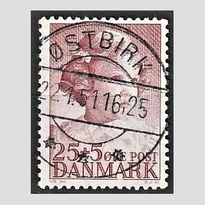 FRIMRKER DANMARK | 1950 - AFA 325 - Prinsesse Anne-Marie - 25 + 5 re brunrd - Pragt Stemplet stbirk