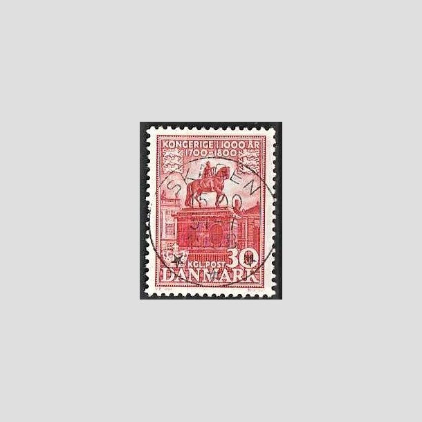 FRIMRKER DANMARK | 1953-56 - AFA 354 - Kongeriget 1000 r - 30 re rd - Pragt Stemplet Skagen