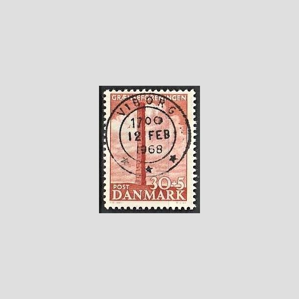 FRIMRKER DANMARK | 1953 - AFA 345 - Skamlingsbanken - 30 + 5 re rd - Pragt Stemplet Viborg