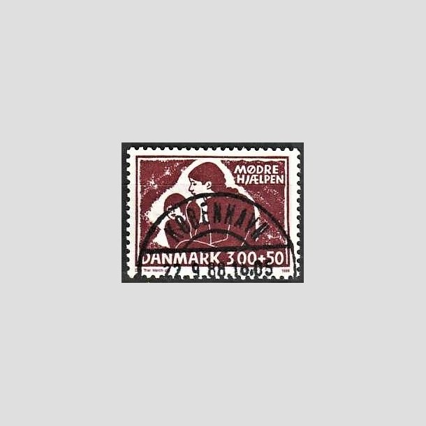 FRIMRKER DANMARK | 1988 - AFA 917 - Mdrehjlpen - 3,00 Kr. + 50 re rdbrun - Pragt Stemplet Kbenhavn