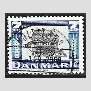 FRIM�RKER DANMARK | 1988 - AFA 920 - Gamle m�ller - 7,10 Kr. m�rkbl�/bl�/sort - Pragt Stemplet Holstebro