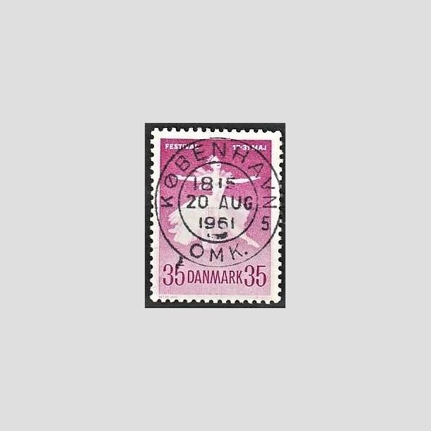 FRIMRKER DANMARK | 1959 - AFA 377 - Ballet og Musikfestival - 35 re rdlilla - Pragt Stemplet Kbenhavn