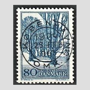 FRIM�RKER DANMARK | 1966 - AFA 446 - Holte All� - 80 �re bl� - Lux Stemplet K�benhavn