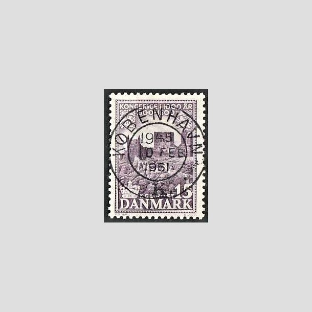 FRIMRKER DANMARK | 1953-56 - AFA 352 - Kongeriget 1000 r - 15 re violet - Pragt Stemplet Kbenhavn