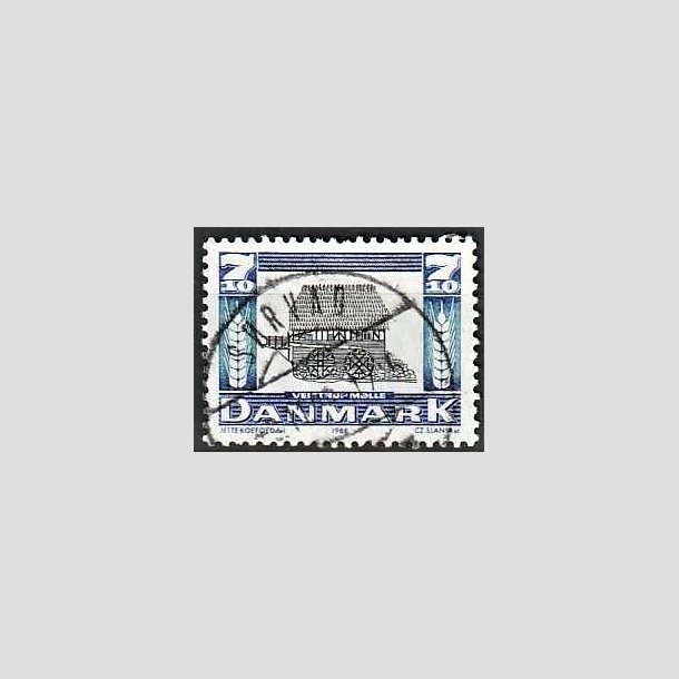 FRIMRKER DANMARK | 1988 - AFA 920 - Gamle mller - 7,10 Kr. mrkbl/bl/sort - Pragt Stemplet rvad
