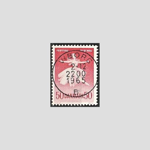 FRIMRKER DANMARK | 1965 - AFA 438 - Ballet og Musikfestival - 50 re rd - Pragt Stemplet Viborg