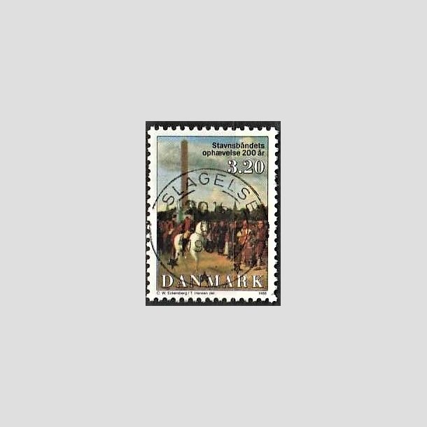 FRIMRKER DANMARK | 1988 - AFA 910 - Stavnsbndets ophvelse 200 r. - 3,20 Kr. flerfarvet - Lux Stemplet Slagelse