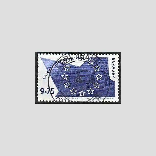 FRIMRKER DANMARK | 1999 - AFA 1211 - Europardet 50 r - 9,75 Kr. bl - Pragt Stemplet Kbenhavn