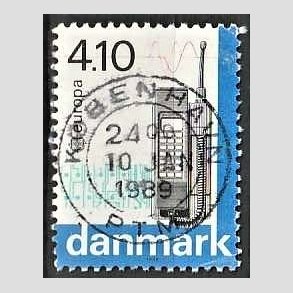 FRIM�RKER DANMARK | 1988 - AFA 912 - Europam�rker - 4,10 Kr. flerfarvet - Pragt Stemplet K�benhavn
