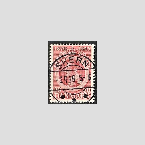 FRIMRKER DANMARK | 1945 - AFA 291 - Chr. X 75 r 20 re rd - Pragt Stemplet Skern