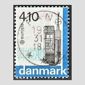 FRIM�RKER DANMARK | 1988 - AFA 912 - Europam�rker - 4,10 Kr. flerfarvet - Pragt Stemplet Fan�