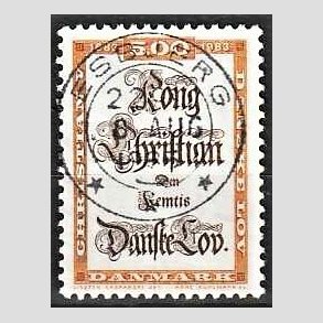 FRIM�RKER DANMARK | 1983 - AFA 781 - Danske Lov 300 �r. - 5,00 Kr. flerfarvet - Pragt Stemplet Esbjerg