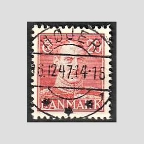 FRIMRKER DANMARK | 1942-44 - AFA 276 - Chr. X 20 re rd - Lux Stemplet Hjer