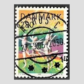 FRIMRKER DANMARK | 1985 - AFA 836 - Sport - 2,80 Kr. flerfarvet - Pragt Stemplet rhus C