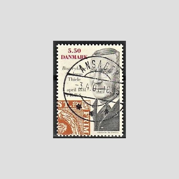 FRIMRKER DANMARK | 2001 - AFA 1277 - Frimrket 150 r - 5,50 Kr. flerfarvet - Pragt Stemplet Ansager