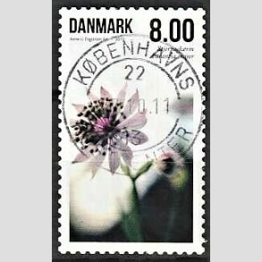 FRIM�RKER DANMARK | 2011 - AFA 1665 - Sommerens blomster - 8,00 Kr. flerfarvet - Pragt Stemplet