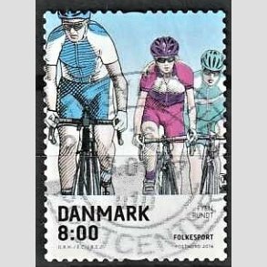 FRIM�RKER DANMARK | 2016 - AFA 1855 - Folkesport - 8,00 Kr. flerfarvet - Pragt Stemplet