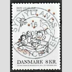 FRIM�RKER DANMARK | 2016 - AFA 1862 - B�rnesange - 8,00 Kr. Den lille Ole - Pragt Stemplet
