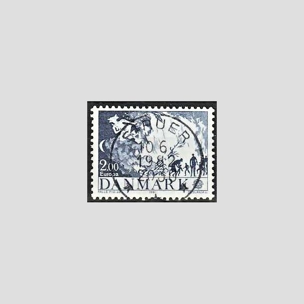 FRIMRKER DANMARK | 1981 - AFA 728 - Folklore - 2,00 Kr. bl - Pragt Stemplet Struer