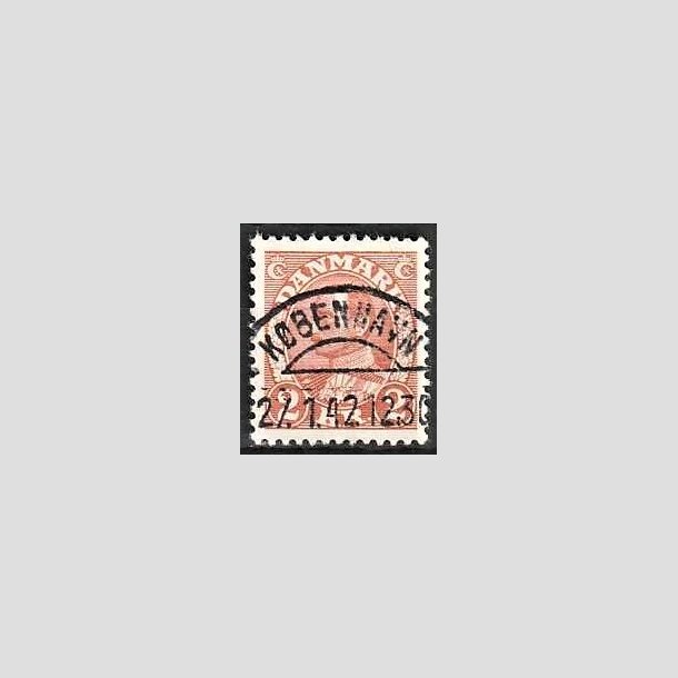 FRIMRKER DANMARK | 1934 - AFA 212 - Chr. X 2 Kr. brunrd - Lux Stemplet "KBENHAVN"