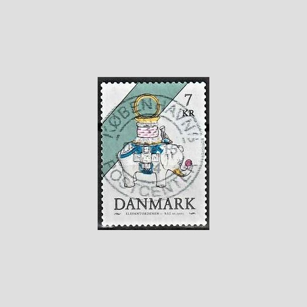 FRIMRKER DANMARK | 2015 - AFA 1812 - Danske ordener - 7,00 Kr. flerfarvet - Pragt Stemplet