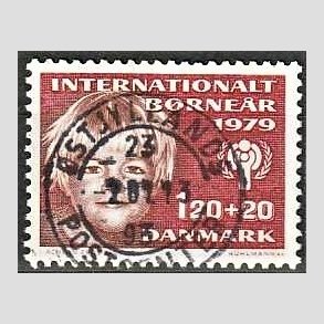 FRIMRKER DANMARK | 1979 - AFA 671 - Brner - 120 + 20 re rd/rdbrun - Pragt Stemplet