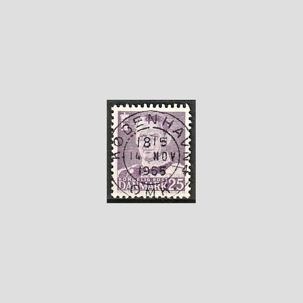 FRIMRKER DANMARK | 1955 - AFA 360 - Fr. IX 25 re violet - Lux Stemplet Kbenhavn