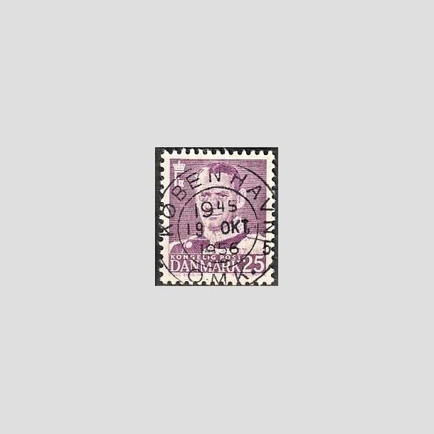 FRIMRKER DANMARK | 1955 - AFA 360 - Fr. IX 25 re violet - Lux Stemplet Kbenhavn